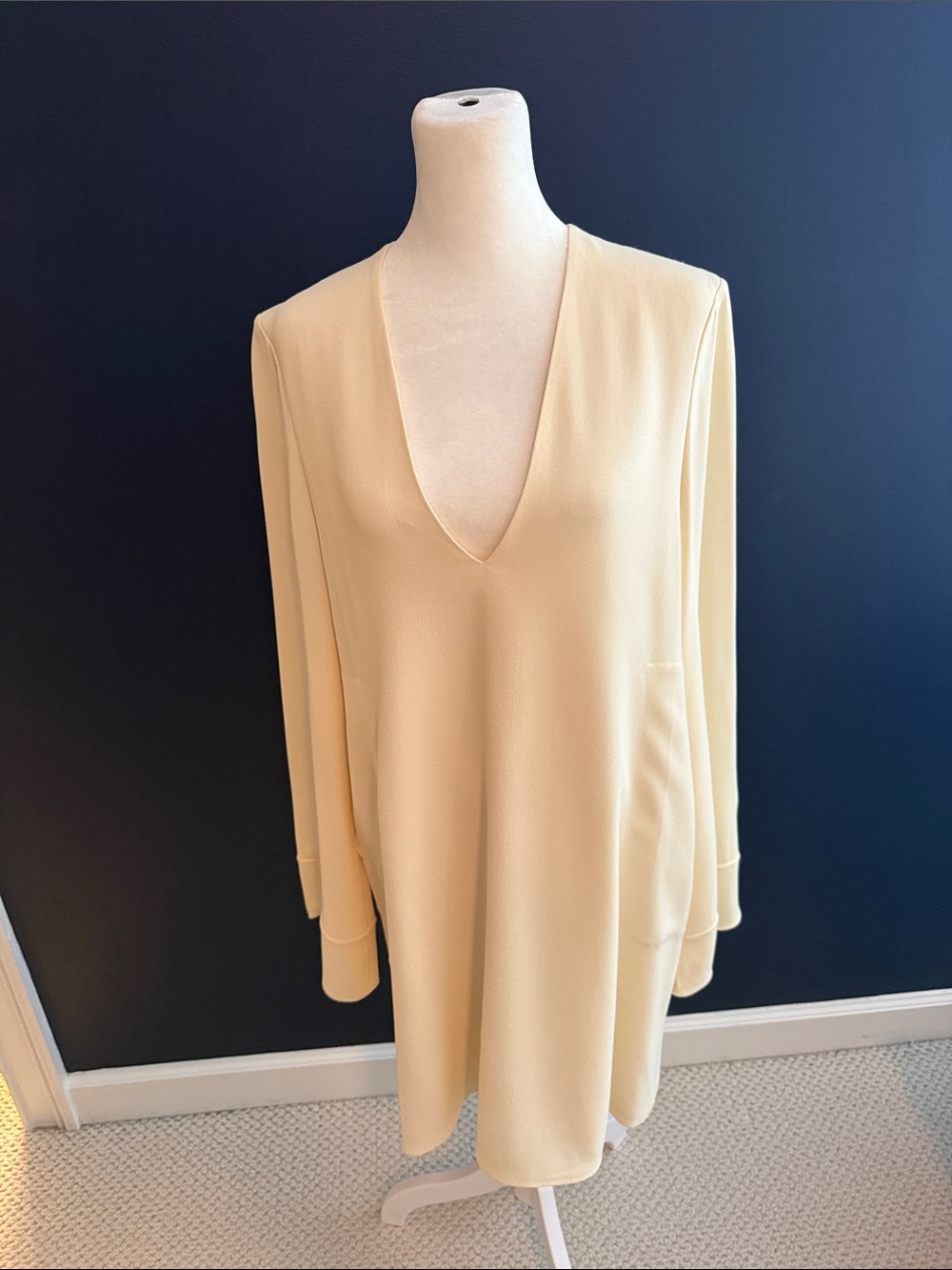 V-Neck Vintage Designer Dress